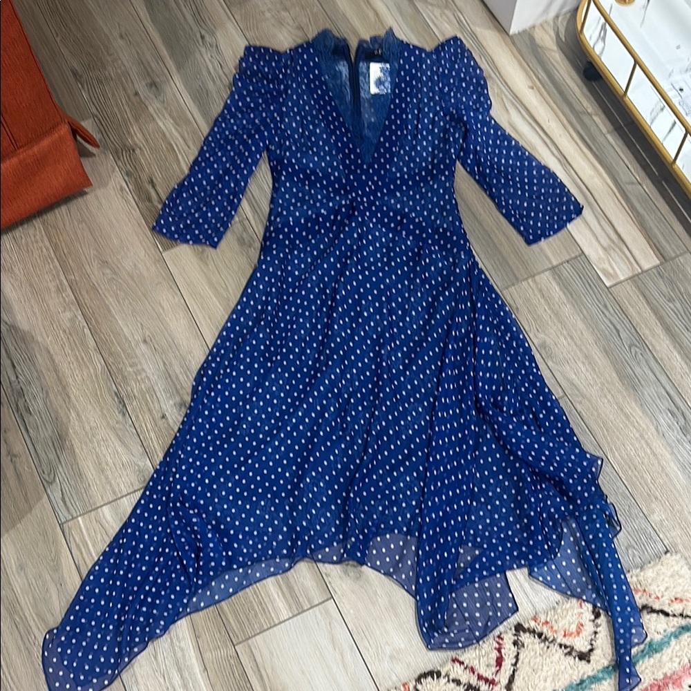 NWT Blue Polka Dot Dress